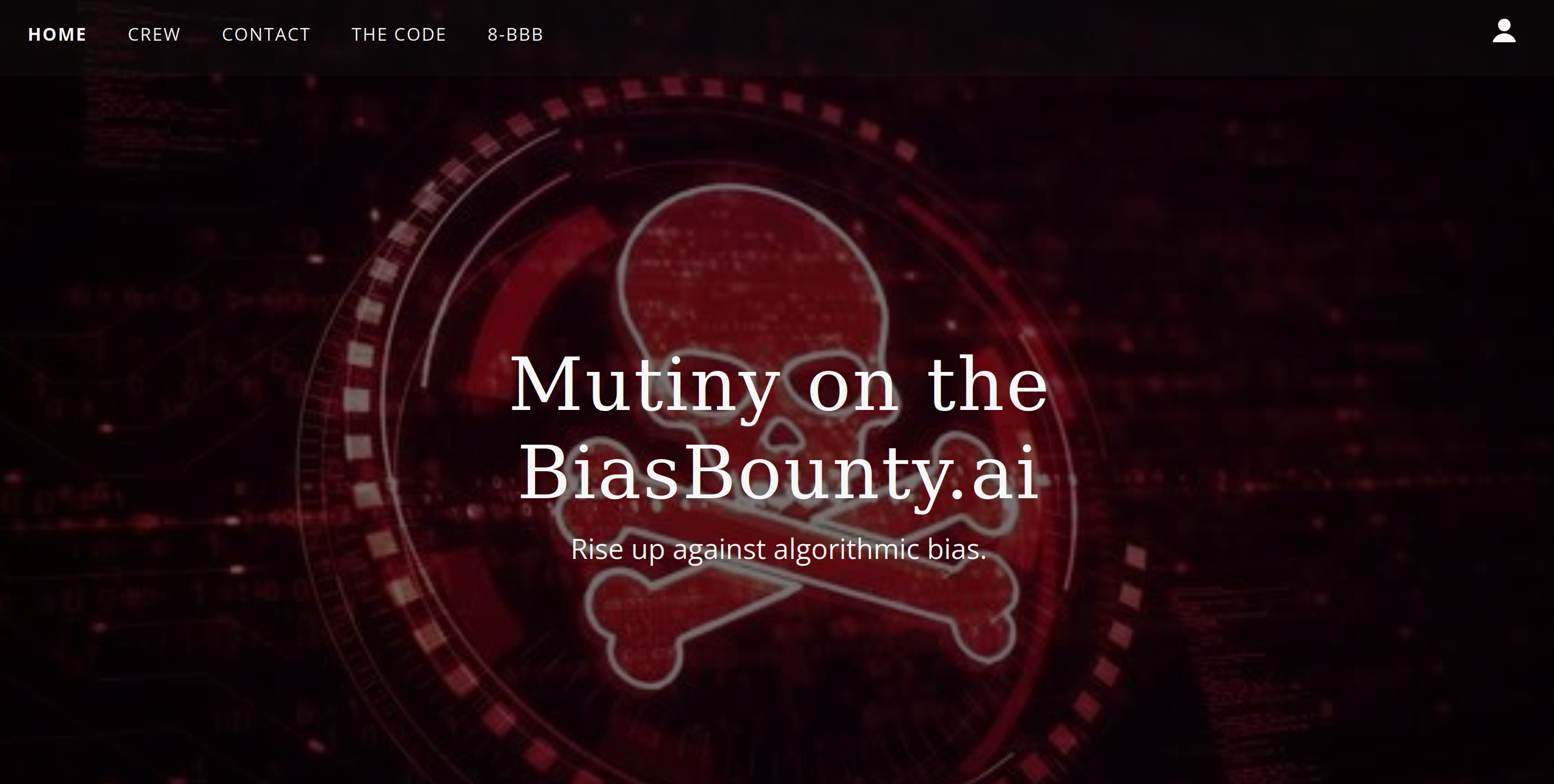 Screenshot of the BiasBounty home page